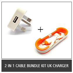 2 in 1 Cable Bundle Kit UK Charger